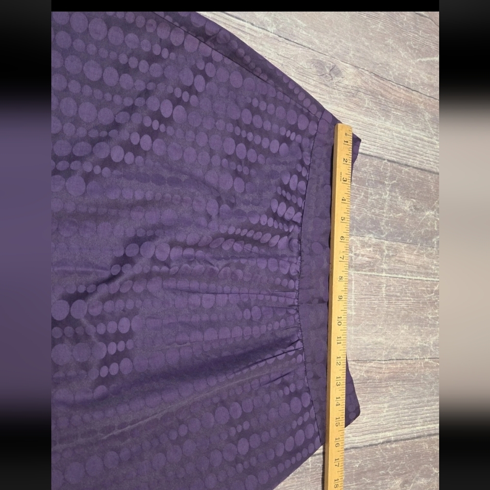 The Limited Skirt Purple Polka Dot A-Line Women's Size 6 Pockets Lined Zip - Picture 2 of 8